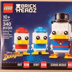 LEGO BRICK'H'EADZ "Scrooge McDuck, Huey, Dewey & Louie" 40477 UNOPENED
